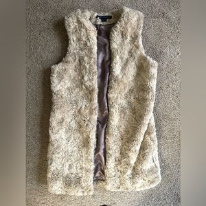 French Connection Long Fur Vest